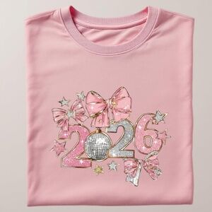 Class 2026 T-shirt Sparkle into the future! New pink XXL -3XL Graduations teams